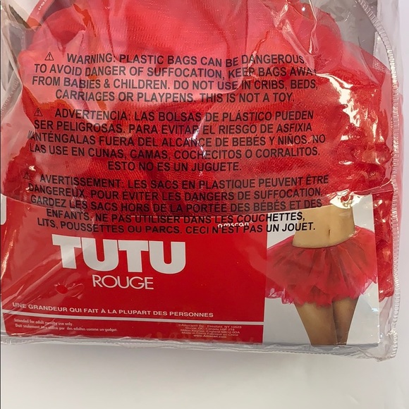 Tutu Rouge | Red Adult Tutu | One Size | Costume | Dress Up | Party Fun Skirt - Picture 2 of 6